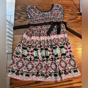 Girls multicolor/floral dress size 12- hardly worn